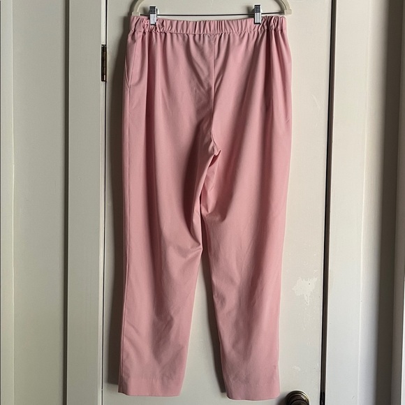 St. John Wool Crepe Pale Pink Trousers Size Large - Picture 4 of 10